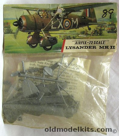 Airfix 1/72 Westand Lysander - Bagged, 84 plastic model kit